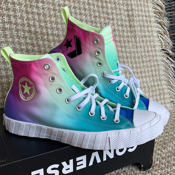 Converse Untitled Hi White/Barely Volt/Black MEN`S - Picture 6 of 15